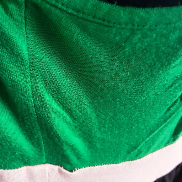 BCBG Green & Pink Color Block  Maxi Dress - Picture 5 of 7